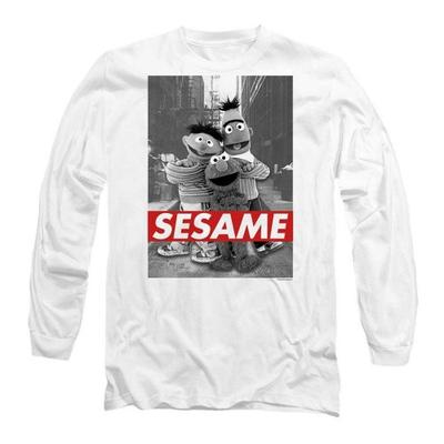 Sesame Street Unisex Adult Sesame Long-Sleeved T-Shirt