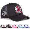Fashion RED LIP Embroidery Baseball Hat for Men Women Summer Mesh Breathable Patchwork Duck Tongue Cap Unisex Outdoor Sun Visors