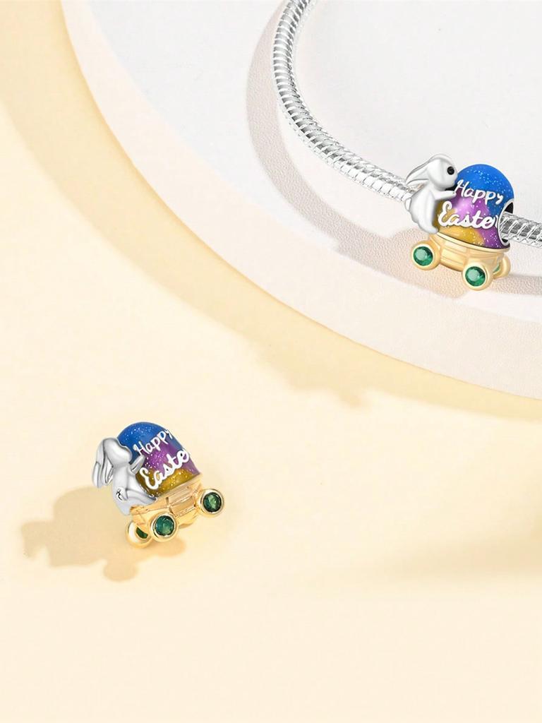 Charms Plata Easter Bunny Surprise Egg Reindeer Beads For Charmsoriginales Bracelet Beads Jewellery Making Women'S Gift
