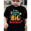 European Sizes I'M Going To Be a BIG Cartoon Pattern Print Creative Versatile Round Neck T-Shirt