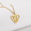 Star of David Charm Pendant Necklaces for Women Religious Menorah Israel Hanukkah Jewish Stainless Steel Jewelry Christmas Gifts