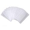 16 Sheets Hook and Loop Dots Prevent Slip Round Shape Self Adhesive Dots Tapes White