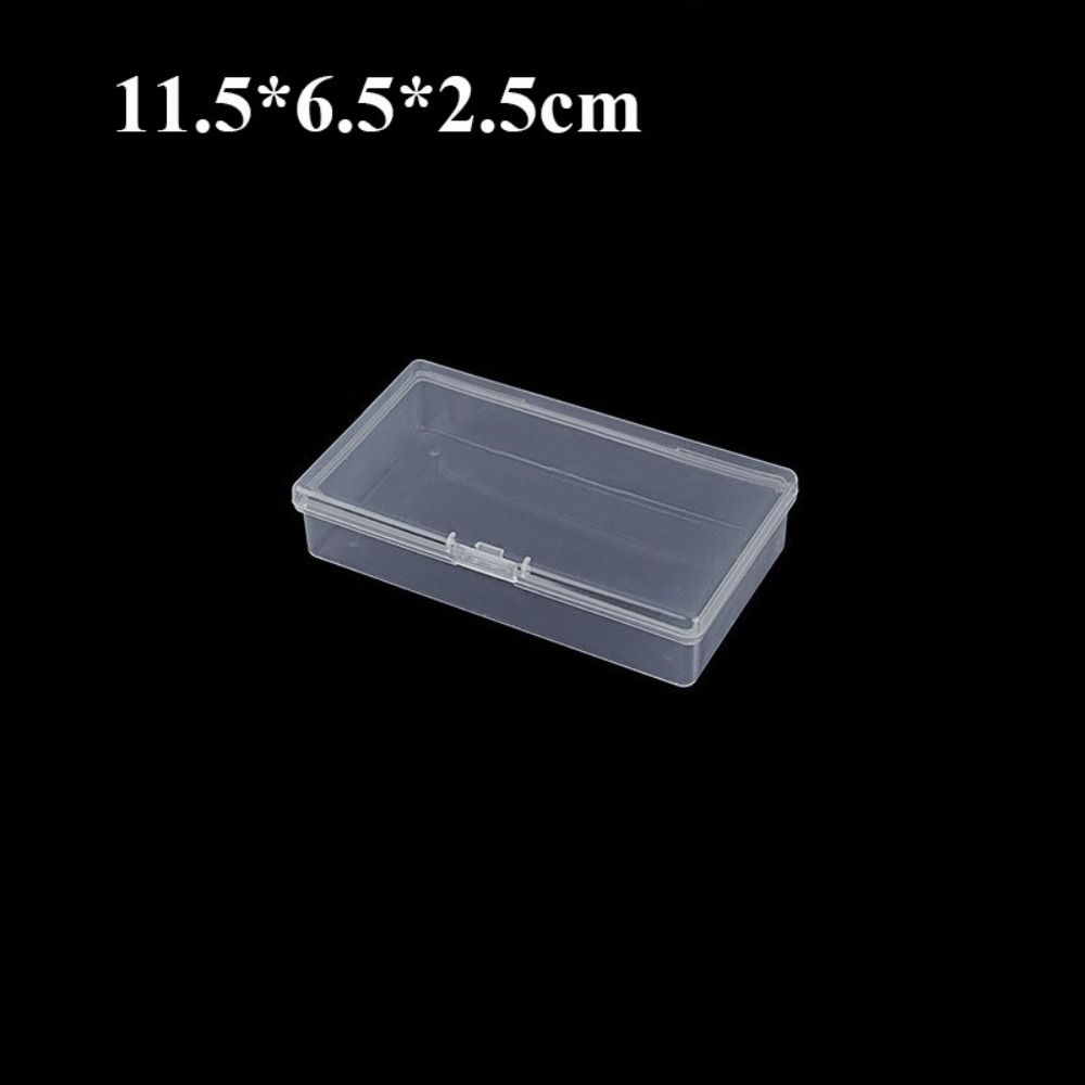 DiY Small Square Clear Plastic Storage Box For Jewelry Diamond Embroidery Craft Bead Pill Home Storage Accessories