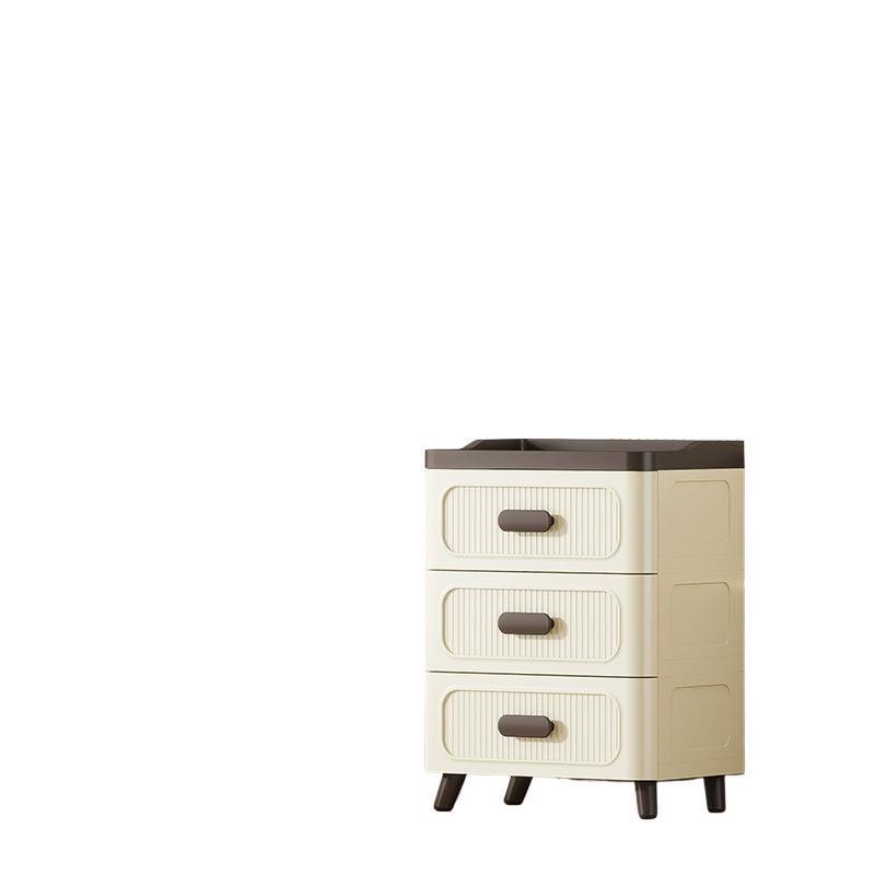 Multi-layer Plastic Storage Cabinet with Five Drawers for Toys, Bedroom, Living Room, and Snacks