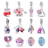 New In Copper Afternoon Tea Series Fruit Snacks Charm Beads Fits Pandach Original Bracelets Diy Jewelry Party Gifts