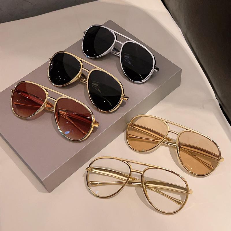 Wind Pilot Toad Glasses Ball Party Fashion Street Shot Sunglasses Retro Double Beam Sunglasses
