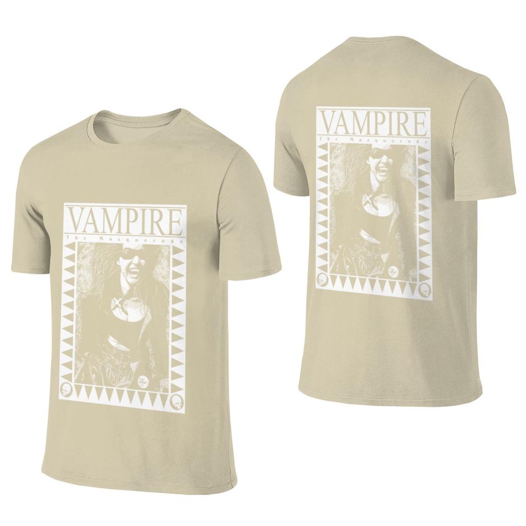 Retro upír The Masquerade Volné oboustranné tričko Denní Líné Trendy a Personalizované tričko