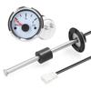 52mm Brandstofmeter 215mm Rvs Brandstofniveausensor Waterniveaumeter Meter 0-190ohm met
