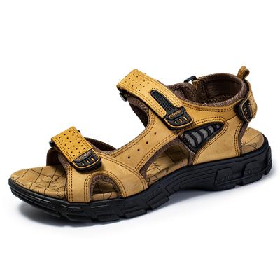 Fashion Brand Classic Mens Sandals Summer Genuine Leather Sandals Men Outdoor Casual Lightweight Sandal Fashion Men Sneakers