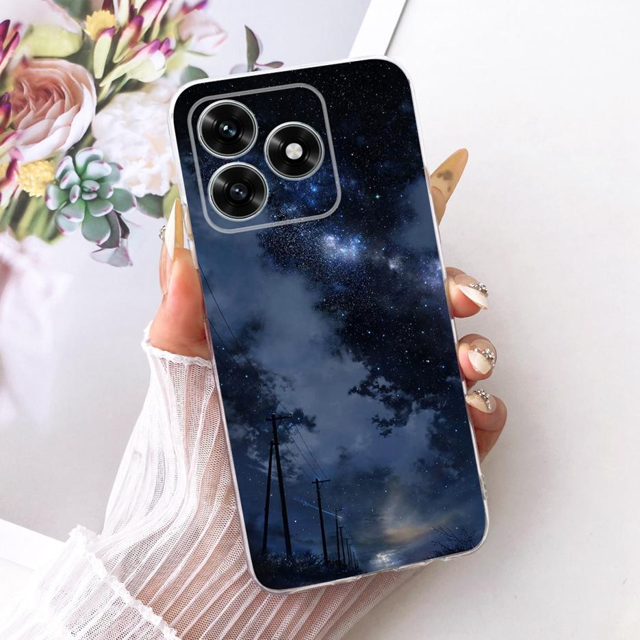 For Honor X5C Plus Case NLA-LX1 Luxury Butterfly Painted Cover Clear Silicone Case For Honor X5C X 5C HonorX5C Plus 4G Soft Bags