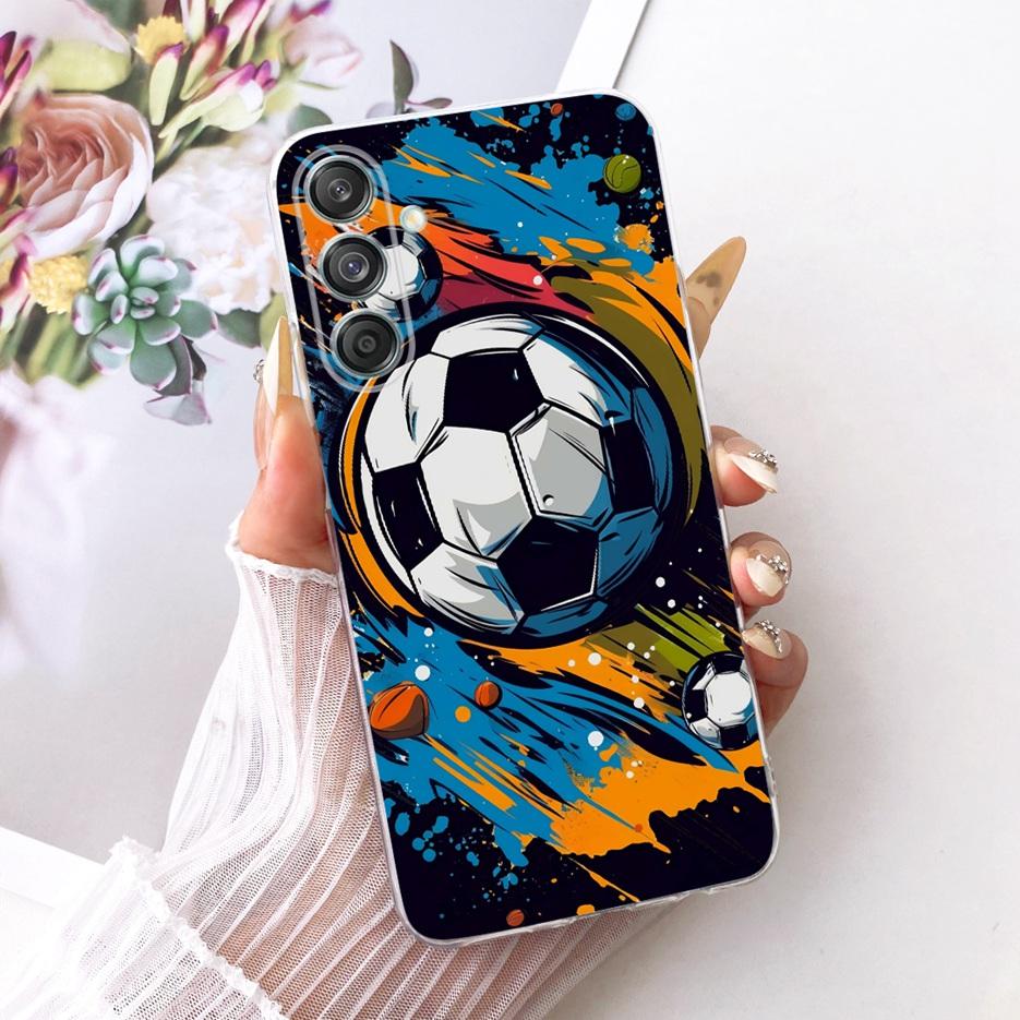For Samsung Galaxy M55 Case SM-M556B New Flowers Butterfly Painted Cover Soft Silicone Case For Samsung M55 M 15 Galaxy M15 Bags