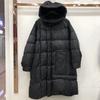 Women's Autumn And Winter Large Size Down Jacket Medium Long Loose Hooded White Duck Down Coat Thickened Coat