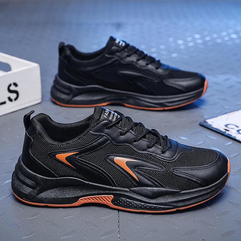 Fashion Luxury 2024 Summer Breathable and Comfortable Running Sneakers Thick Sole Student Men's Trendy Versatile Mesh Casual Shoes