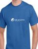 Air Atlanta Icelandic Vit Logga Island Flygbolag Kunglig Blå Bomulls T-shirt
