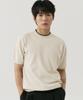 GNOK Layered Round Short Sleeve Knit [Beige]