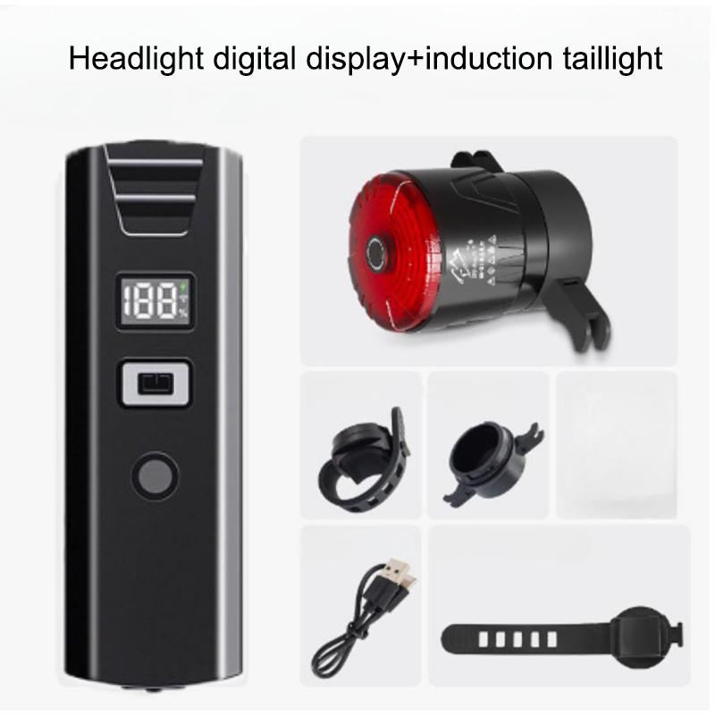 Slimme Sensor Fiets Voorlamp USB Oplaadbare LED Fiets Koplamp MTB Fiets Zaklamp Fiets Koplamp Fietsaccessoires