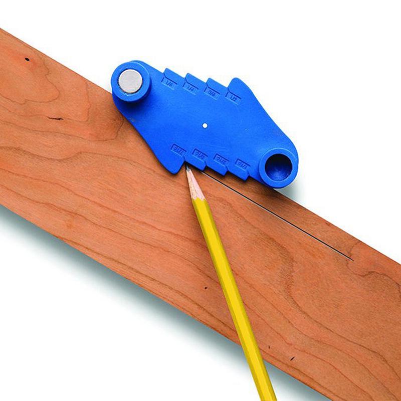Localisateur d'axe central Multifonction Positionneur de perçage Outil de marquage Réglable Portable Traceur central Outil à main pour le travail du bois