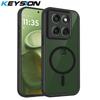 KEYSION Magnetische Handyhülle für Motorola MOTO G86 5G G56 5G Matte Durchscheinende Klare Stoßfeste Hülle für MOTO G57 G67 G86 Power