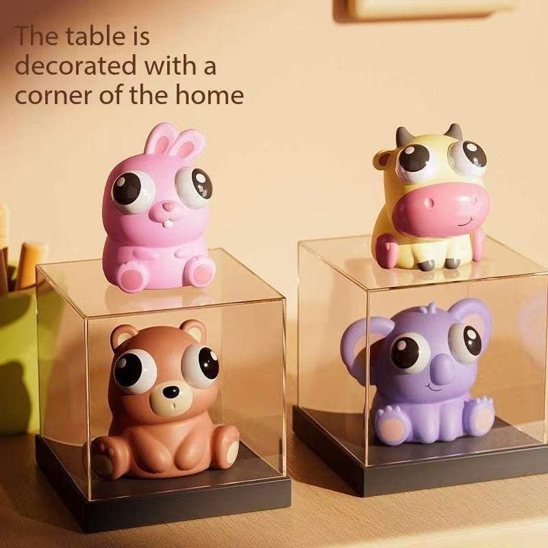New Eye Squeeze Cartoon Animal Sensory Toys Fun Novetly Fidget Stress Relief Anxiety Eyeball Bouncing Toy Gifts For Kids Adults