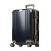 Valigia Ammortizzata Telaio in Alluminio Custodia da Trasporto Taglia S Ruote Doppie Silenziose Serratura TSA Borsa da Viaggio per Viaggi di Lavoro [Legend Walker] Bagaglio a Mano (1-3