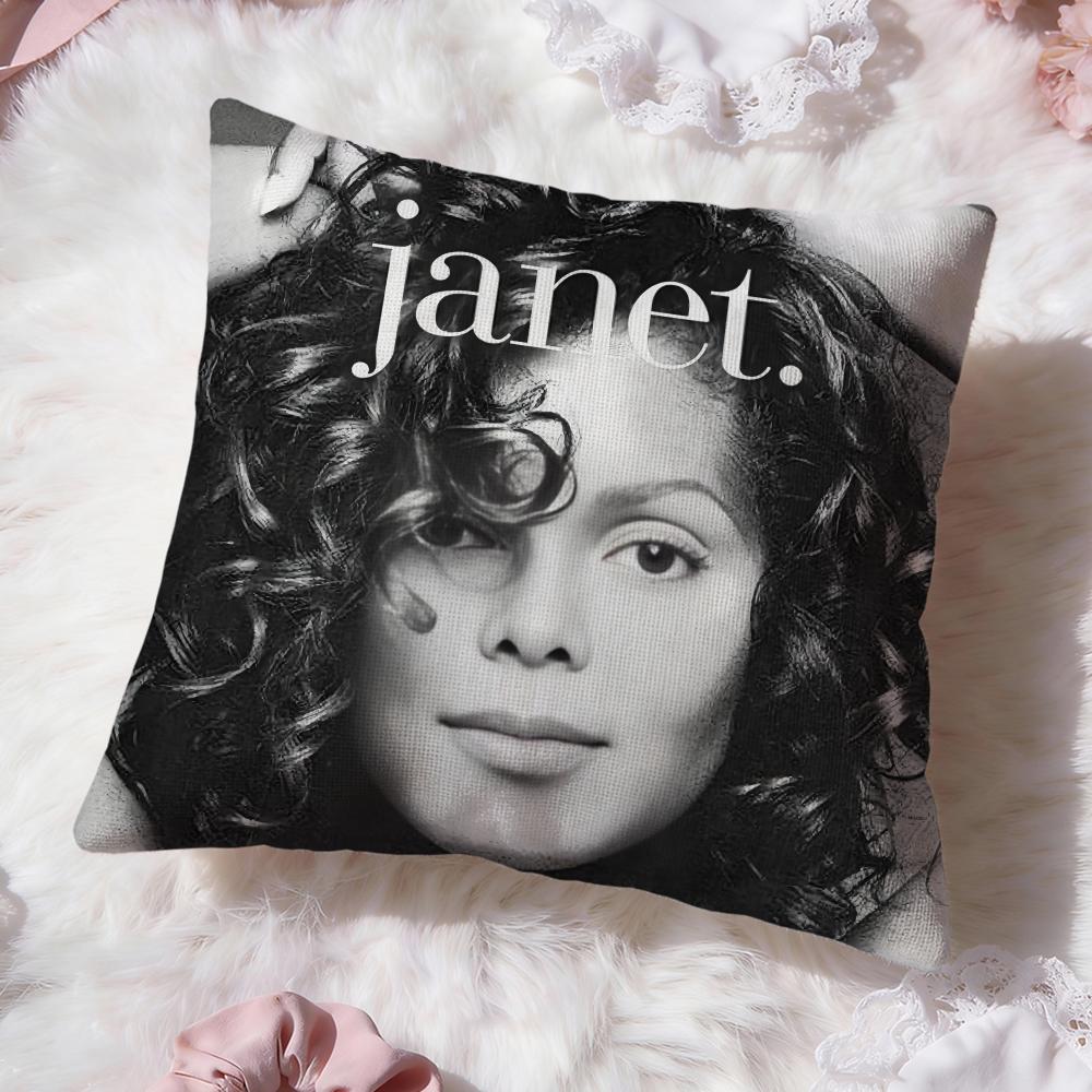 Cute J-JanetS J-JacksonS Cushion Cover Premium Comfort Reversible Pillow Cove -Two In One Design for Any Room & Car Interior