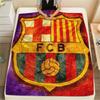 FC Barcelona Print Flannel Blanket, High Quality Comfortable for All Seasons, Home Decor, Warmth and Comfort