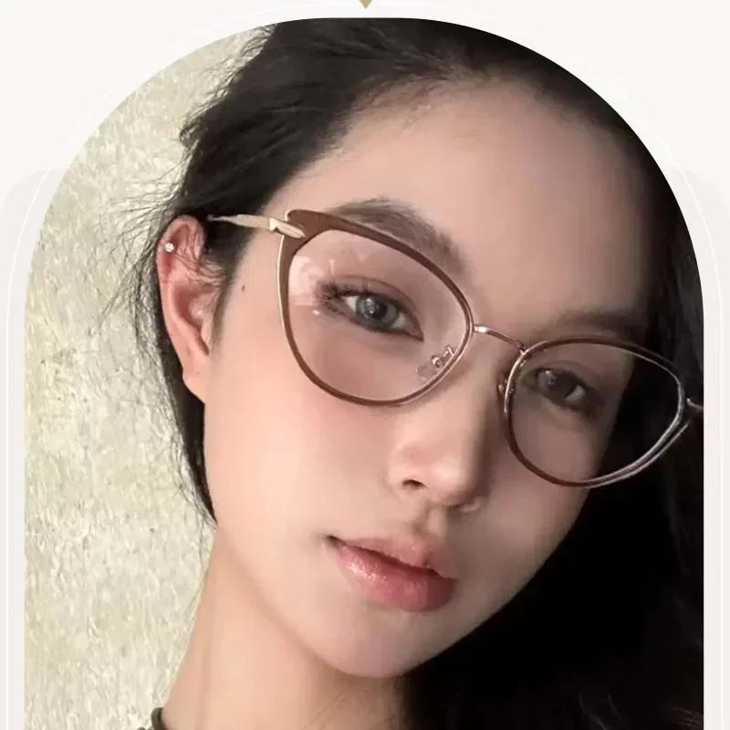 Stylish Cat Eye Reading Glasses Women Men Unisex Retro Anti Blue Light Far Sight Presbyopia Eyewear Fashion
