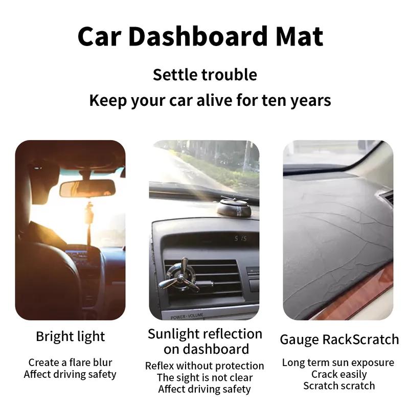 for Hyundai Venue 2024 - Special ized Dashboard Cover Anti‑Glare Sunshade Pad Dash Mat Interior Accessories