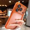 Luksusowe przezroczyste matowe etui na telefon dla iPhone 17Pro Air 17 16 15 14 13 12 11 Pro Max Ochrona obiektywu Metalowa ramka Pokrowiec