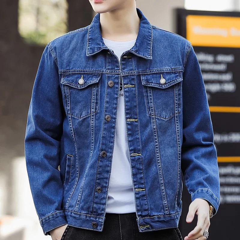 Men's Denim Jackets Streetwear Casual Cotton Classic Slim Jeans Coat Male Brand Clothes Cowboy Jacket Ropa Para Hombre