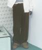 Dilleiopeu Peach Skin Check Roll-Up Pants [Brown]