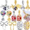 Original Gold and Silver Color 925 Silver Charms Beads for Original Pendants Bracelets Charms Dangle DIY Jewelry Gift