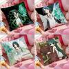 AnimeThe Song of S-Saya Pillow Case Plush Fabric Soft Double-Sided Printed Sofa Warm Winter Home Child Gift Cushion Cover