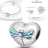 Copper Metal Dragonfly Butterfly Pendant Bead Component Charm Bead Components Bead Component Compatible With Authentic Original Bracelet High Quality