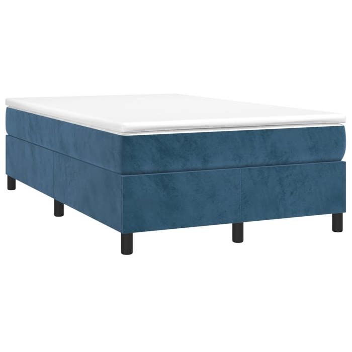 Maison Exclusive - Lattenrost und Matratze dunkelblau 120x190cm Samt
