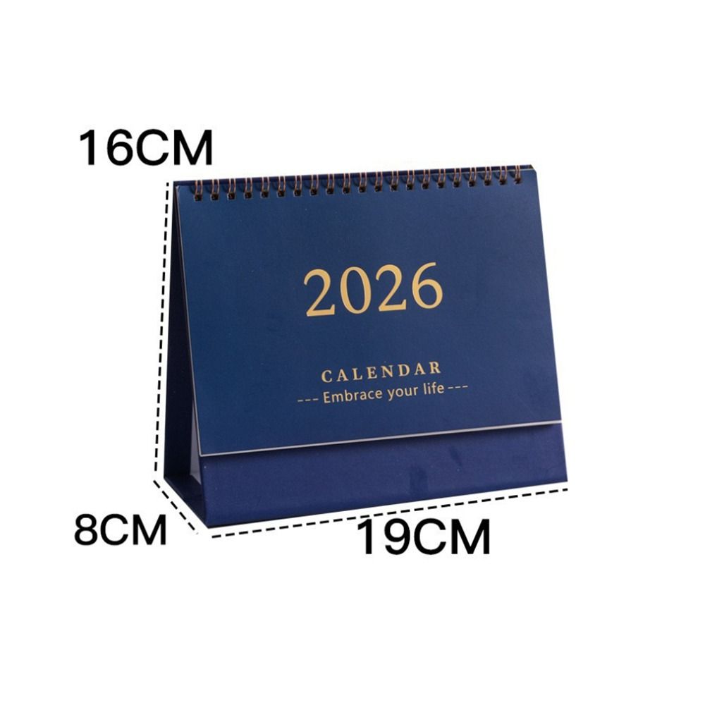 Writeable Memo Standing 2026 Desktop Desk Calendar Portable Foldable Table Calendar Academic Planner Office Stationery