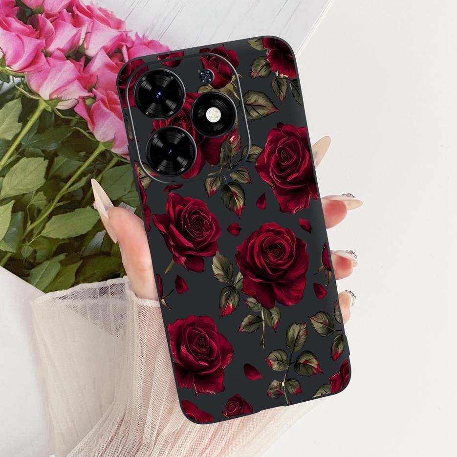 For Tecno Spark Go 2024 Case BG6 Beautiful Butterfly Tree Painted Cover Soft TPU Phone Case For Tecno Spark Go 2024 Fundas Coque
