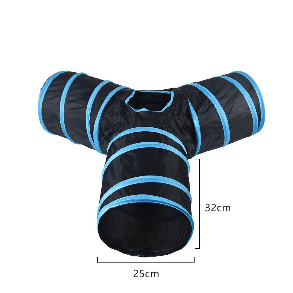 Túnel para gatos, tubo plegable para mascotas, juguete para jugar en interiores y exteriores, juguetes para cachorros, rompecabezas, ejercicio, escondite, entrenamiento
