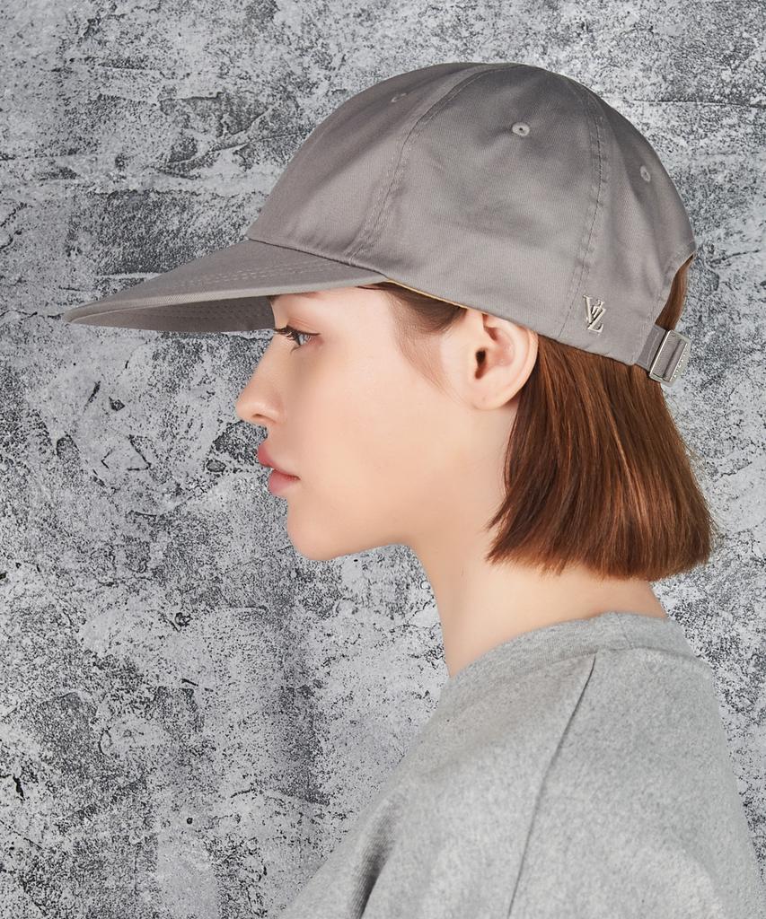 Bajal Ordinary Oversized Cotton Ball Cap Gray