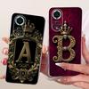 For Huawei Nova 9 Case Nova 9 Pro Silicone Cover Fashion A Z Initial Letter Soft Shell For Huawei Nova9 NAM-LX9 Shockproof Funda