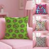 Funny K-Keith Haring Arthritis Print Pillow Case Anti-Dustmite Pillowcase Invisible Zipper Silky Short Plush Sofa Cushion Cover