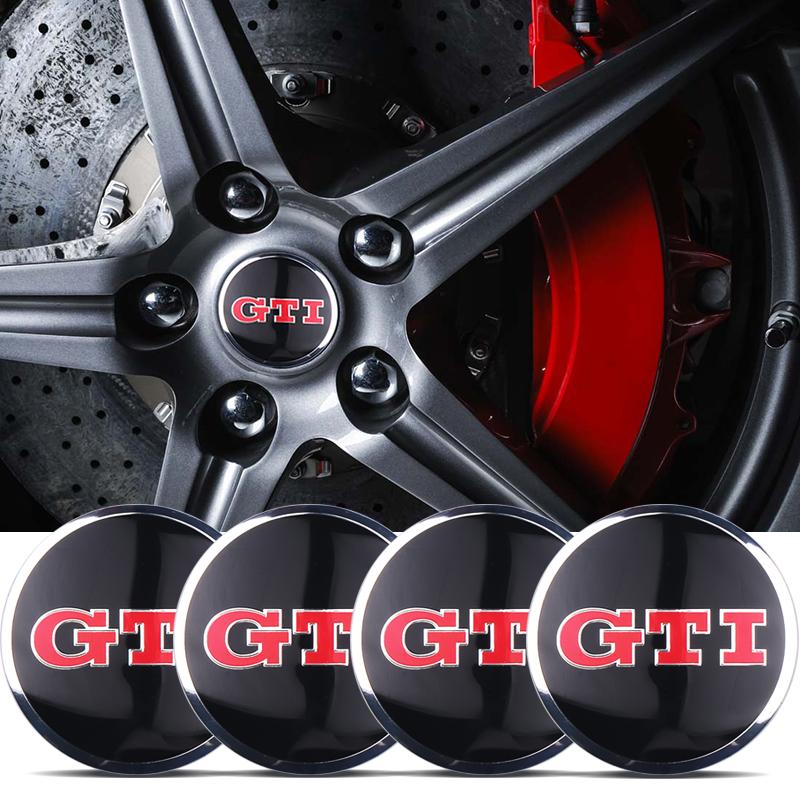 VW 4 vnt. 56/60/65 mm Automobilio ratlankio centrinės dangtelio lipdukai Ženklelis Stebulės dangtelis Volkswagen VW Rline R 4 Motion Golf Tiguan GTI TSI TDI Passat EN1