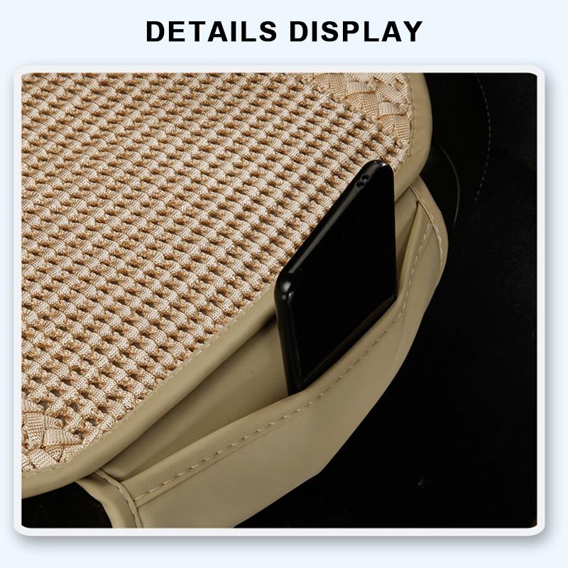 Ice Silk Car Seat Cover Pad for Summer with High Breathability and Cooling Effect