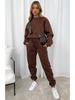 European Winter Women's Printed Hoodie & Pants Set