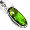 Természetes Peridot Drágakő Kézzel Készített 925 Sterling Ezüst Ajándék Medál 1.97" a8r54