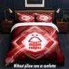 Nottingham Forest Football Design Bed Bedding Set 1 Duvet Cover + 2 Pillowcases Soft Breathable Household Bed Linens