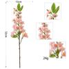 5Pcs Artificial Flowers Branches Japanese Fake Flowers Silk Faux Flowers for Decoration Spring Peach Bouquet Home Wedding Party Garden Decor