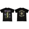 2026 SEPULTURA CHAOS A.D. TOUR 1994 Print T-SHIRT Graphic Cotton Unisex Short Sleeve Fashion Casual Vintage Retro Tops
