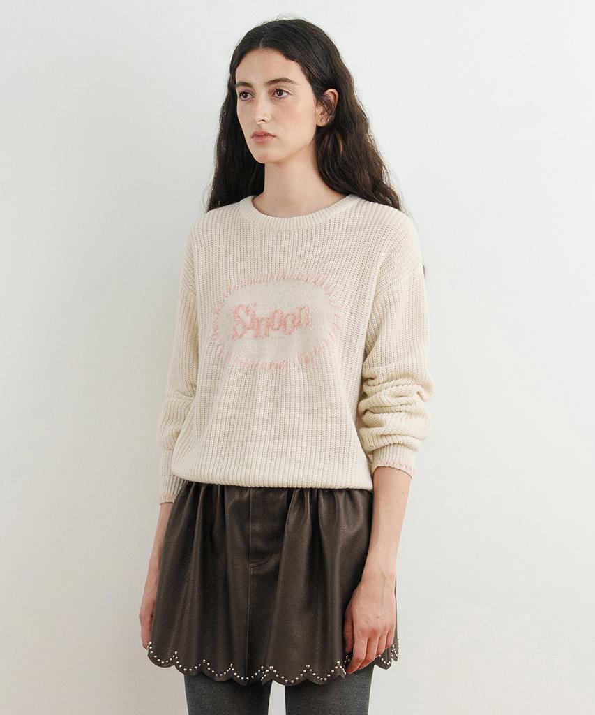 SINOON SINOON Logo Knit (Ivory)