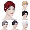 Fashion Gentlewomen Headscarf Hat Muslim Changeable Headdress Exquisite Elegant Beaded Hat
